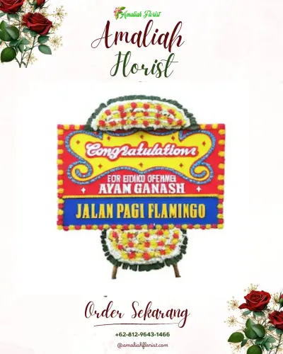 Bunga Papan Congratulation di Karombasan Selatan